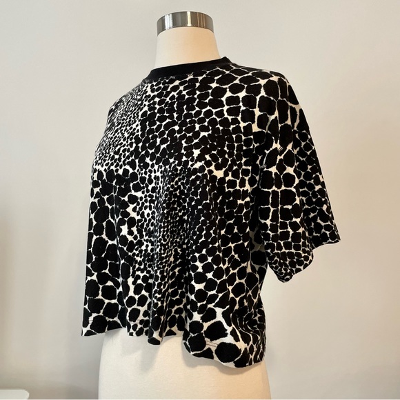 Topshop Animal Print Crop Top - Picture 2 of 8